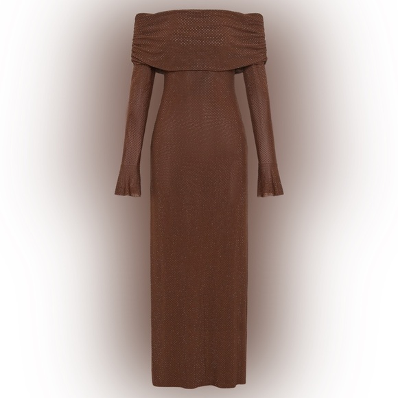 Meshki Marcel Off the Shoulder Long Sleeve Maxi Dresss - Picture 5 of 9